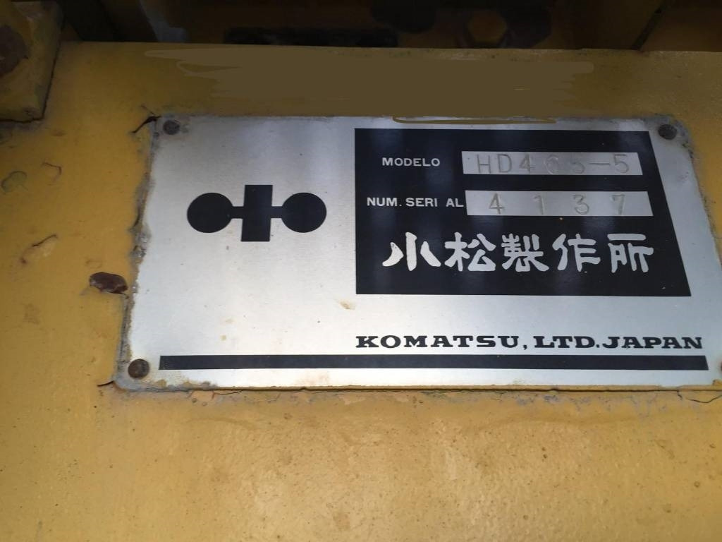 Leasing de Komatsu HD 465-5 Komatsu HD 465-5: foto 9 Leasing de Komatsu HD 465-5 Komatsu HD 465-5: foto 9