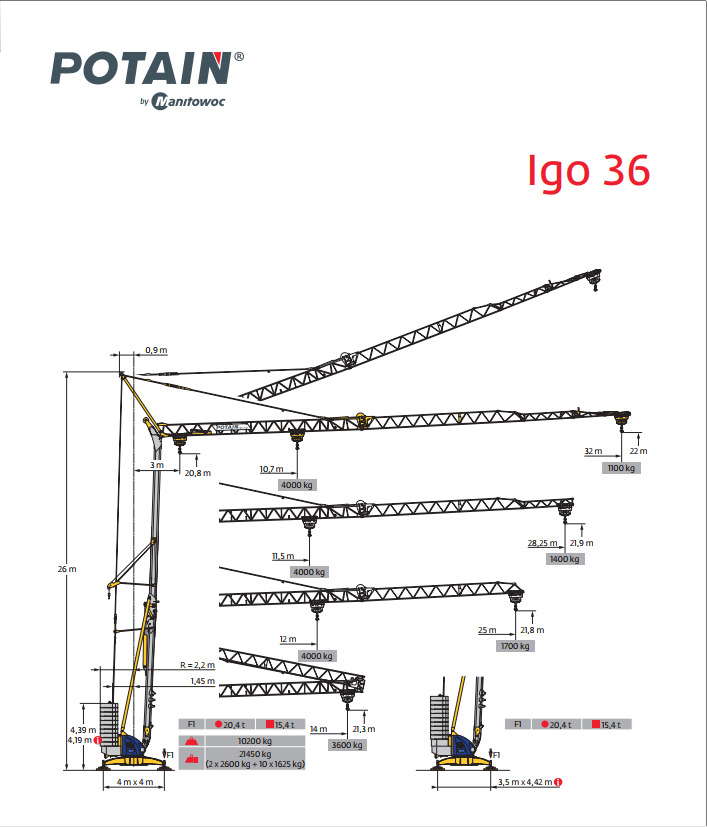 Potain IGO 36 - Grua automontante: foto 1 Potain IGO 36 - Grua automontante: foto 1