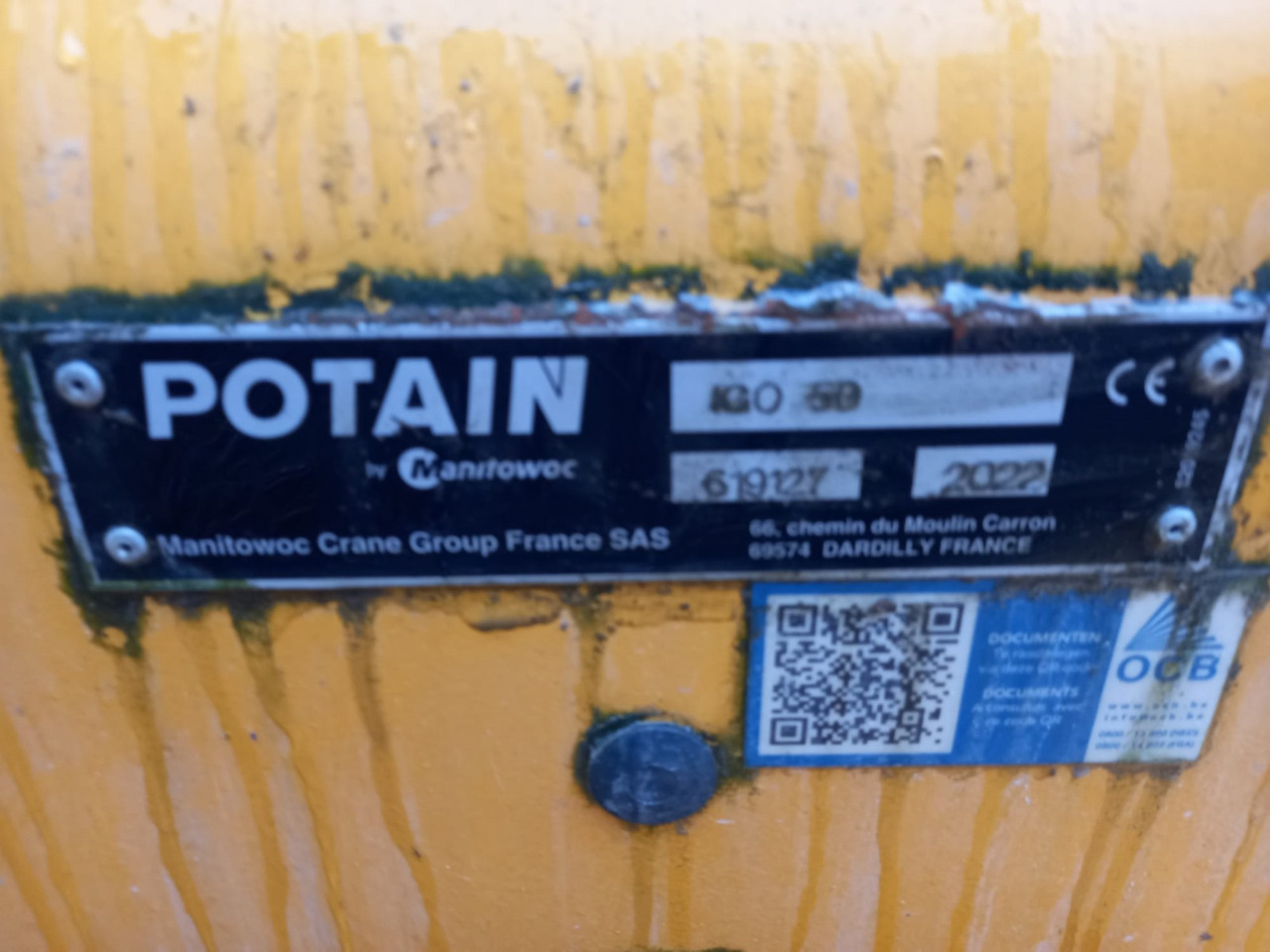 Potain IGO 50 - Grua automontante: foto 4 Potain IGO 50 - Grua automontante: foto 4