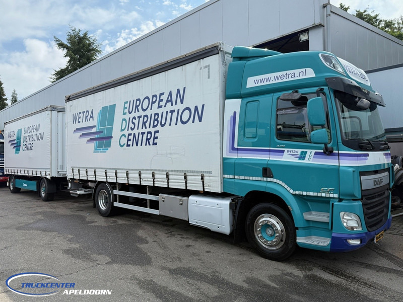 DAF CF 370 FA + Krone, Space Cab, Sliding roof, Loading lift, Euro 6 - Camião de lona: foto 1 DAF CF 370 FA + Krone, Space Cab, Sliding roof, Loading lift, Euro 6 - Camião de lona: foto 1