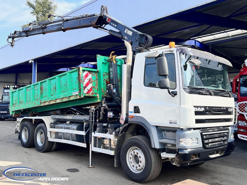 DAF CF 85.410 ATE, Hiab 166, 6x4 Steel spring - Camião basculante, Camião grua: foto 1 DAF CF 85.410 ATE, Hiab 166, 6x4 Steel spring - Camião basculante, Camião grua: foto 1
