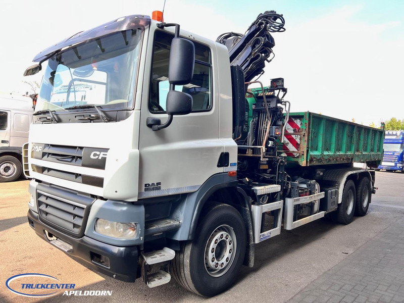 DAF CF 85.410 ATE, Hiab 166, 6x4 Steel spring - Camião basculante, Camião grua: foto 3 DAF CF 85.410 ATE, Hiab 166, 6x4 Steel spring - Camião basculante, Camião grua: foto 3