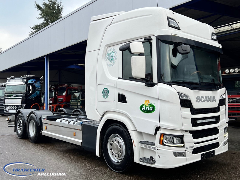 Camião chassi Scania G450 Retarder, Steering axle, PTO: foto 1