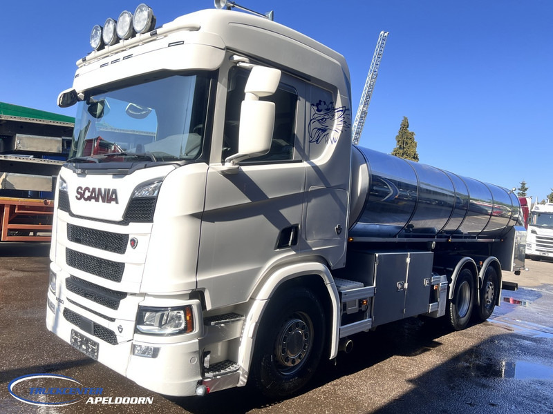 Scania R580 V8 NGS Retarder, 15500 Liter Milk - Milch - Stainless steel - Edelstahl - Caminhão tanque: foto 3 Scania R580 V8 NGS Retarder, 15500 Liter Milk - Milch - Stainless steel - Edelstahl - Caminhão tanque: foto 3