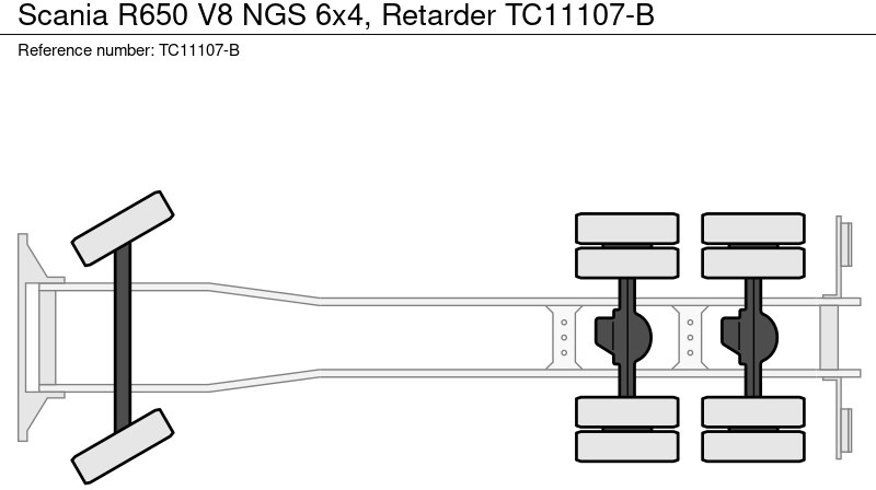 Scania R650 V8 NGS 6x4, Retarder - Camião chassi: foto 3 Scania R650 V8 NGS 6x4, Retarder - Camião chassi: foto 3