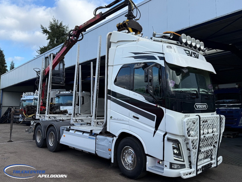 Volvo FH 650 6x4, FTG V1000X.81 laadkraan - Camião de transporte de madeira, Camião grua: foto 1 Volvo FH 650 6x4, FTG V1000X.81 laadkraan - Camião de transporte de madeira, Camião grua: foto 1