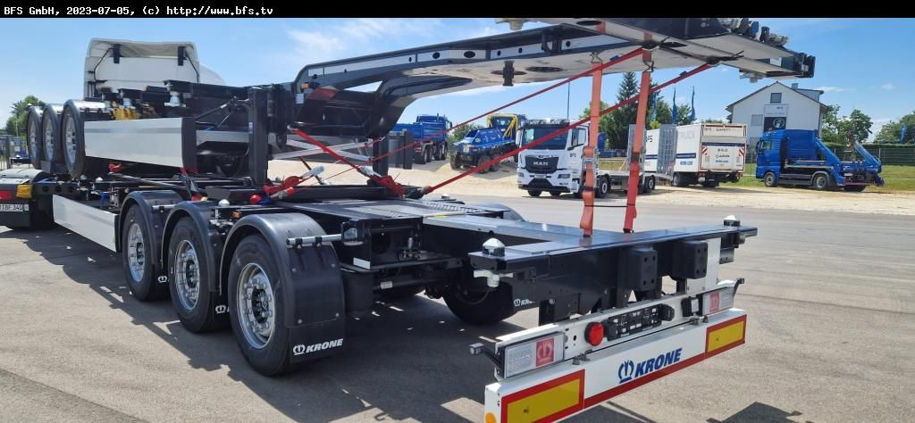 Krone Container Chassi SDC 27 eLTU5-2 Krone Container Chassi SDC 27 eLTU5-2 - Semi-reboque transportador de contêineres/ Caixa móvel: foto 1 Krone Container Chassi SDC 27 eLTU5-2 Krone Container Chassi SDC 27 eLTU5-2 - Semi-reboque transportador de contêineres/ Caixa móvel: foto 1