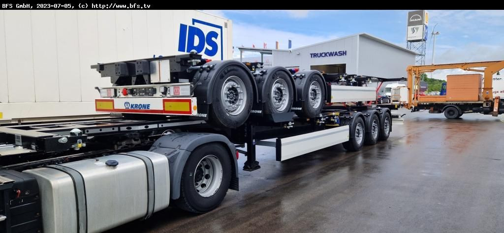 Krone Container Chassi SDC 27 eLTU5-2 Krone Container Chassi SDC 27 eLTU5-2 - Semi-reboque transportador de contêineres/ Caixa móvel: foto 3 Krone Container Chassi SDC 27 eLTU5-2 Krone Container Chassi SDC 27 eLTU5-2 - Semi-reboque transportador de contêineres/ Caixa móvel: foto 3