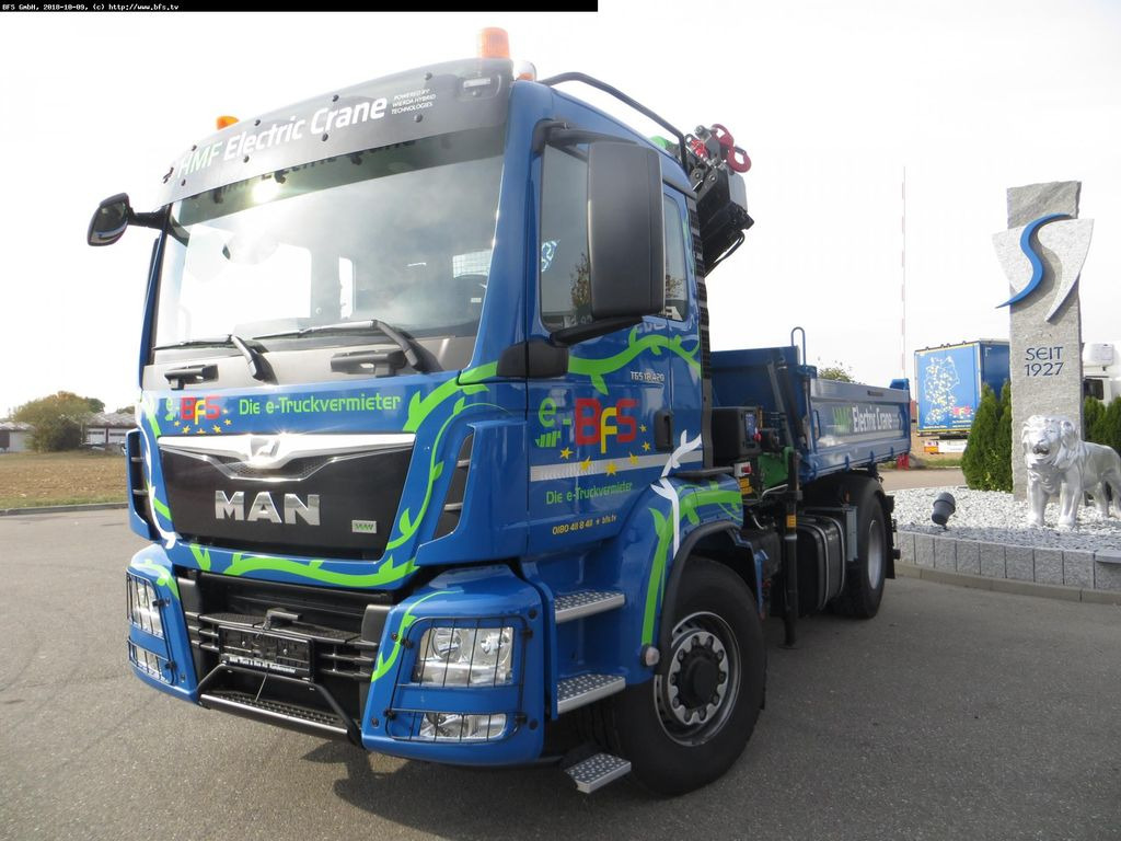 MAN TGS 18.420 4x4H BL HMF,Elektrokran 1820 K4 RC - Camião basculante: foto 1 MAN TGS 18.420 4x4H BL HMF,Elektrokran 1820 K4 RC - Camião basculante: foto 1