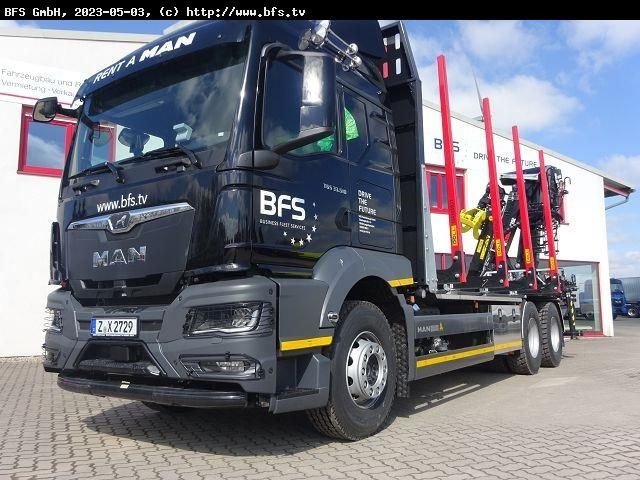 MAN TGS (TG3) 33.510 6x4 BL CH Loglift Holzladekran - Camião de transporte de madeira: foto 1 MAN TGS (TG3) 33.510 6x4 BL CH Loglift Holzladekran - Camião de transporte de madeira: foto 1