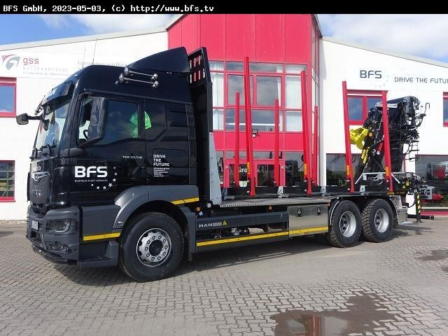 MAN TGS (TG3) 33.510 6x4 BL CH Loglift Holzladekran - Camião de transporte de madeira: foto 2 MAN TGS (TG3) 33.510 6x4 BL CH Loglift Holzladekran - Camião de transporte de madeira: foto 2