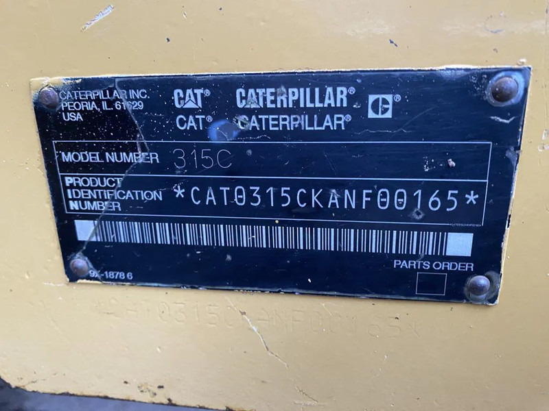 Escavadora de rastos Caterpillar CAT 315C 17136 HOURS: foto 7