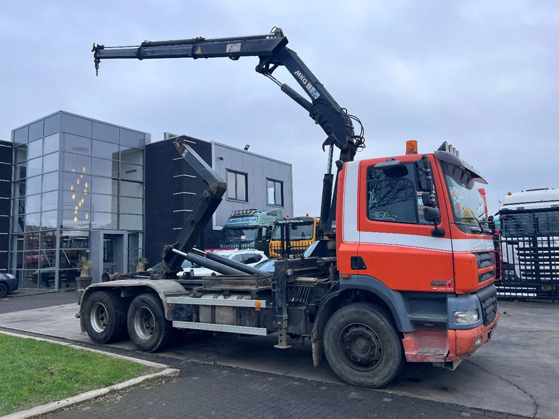 DAF CF 85.380 6X2 + MKG 141 A2 CRANE + 20 TON HOOKLIFT - EURO 3 - MANUAL GEAR - 10 TYRES - Camião polibenne, Camião grua: foto 3 DAF CF 85.380 6X2 + MKG 141 A2 CRANE + 20 TON HOOKLIFT - EURO 3 - MANUAL GEAR - 10 TYRES - Camião polibenne, Camião grua: foto 3