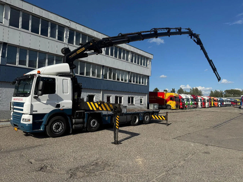 DAF CF 85.410 8X2 EURO 5 PALFINGER PK60002 + FLY JIB + REMOTE + TWISTLOCKS - Camião grua: foto 1 DAF CF 85.410 8X2 EURO 5 PALFINGER PK60002 + FLY JIB + REMOTE + TWISTLOCKS - Camião grua: foto 1