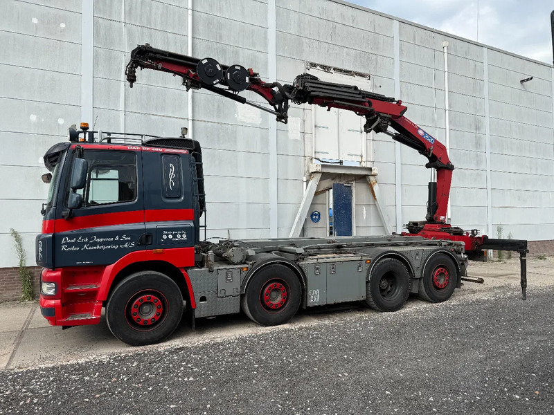 Camião com sistema de cabo, Camião grua DAF CF 85.460 8X2 + YEAR 2016 HMF CRANE 2620-K4 + FLYJIB + WINCH + REMOTE: foto 9