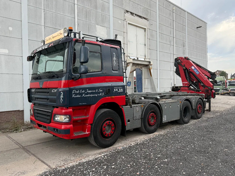 Camião com sistema de cabo, Camião grua DAF CF 85.460 8X2 + YEAR 2016 HMF CRANE 2620-K4 + FLYJIB + WINCH + REMOTE: foto 20
