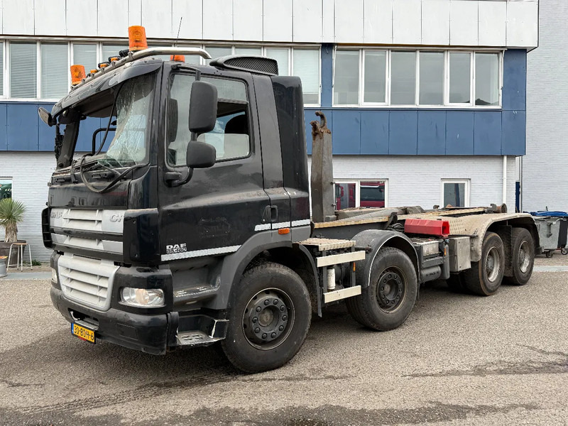 DAF CF 85.460 8X4 EURO 5 - FULL STEEL SUSP. - MANUAL GEAR - BIG AXLES + VDL HOOKLIFT - Camião polibenne: foto 1 DAF CF 85.460 8X4 EURO 5 - FULL STEEL SUSP. - MANUAL GEAR - BIG AXLES + VDL HOOKLIFT - Camião polibenne: foto 1