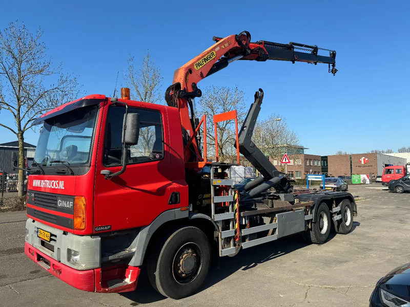 Ginaf M 3232 S 6X2 - EURO 2 + PALFINGER PK19000 + REMOTE + PALIFT HOOK - Camião polibenne, Camião grua: foto 1 Ginaf M 3232 S 6X2 - EURO 2 + PALFINGER PK19000 + REMOTE + PALIFT HOOK - Camião polibenne, Camião grua: foto 1