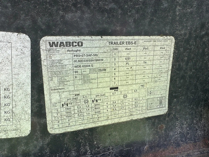 Leasing de Hertoghs 3 AXLE - SAF AXLES - DISC BRAKES Hertoghs 3 AXLE - SAF AXLES - DISC BRAKES: foto 12