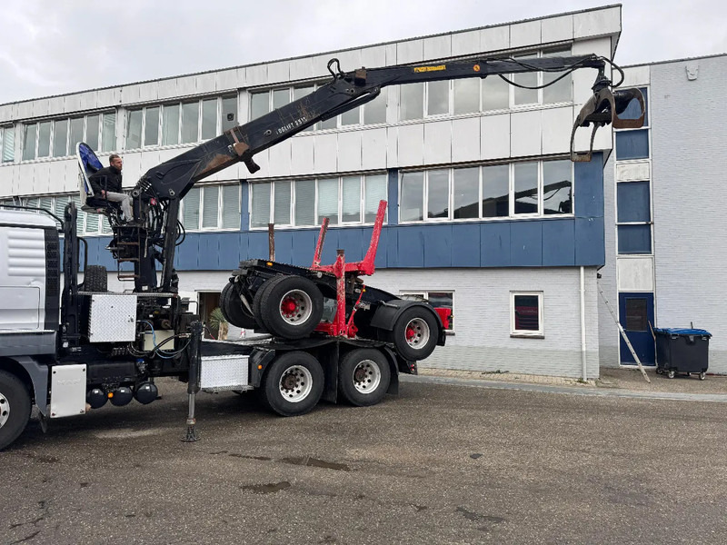 MAN TGS 33.480 6X4 + HIAB 251S.82 + TRAILER 2 AXLE KRAEMER - Camião de transporte de madeira, Camião grua: foto 5 MAN TGS 33.480 6X4 + HIAB 251S.82 + TRAILER 2 AXLE KRAEMER - Camião de transporte de madeira, Camião grua: foto 5