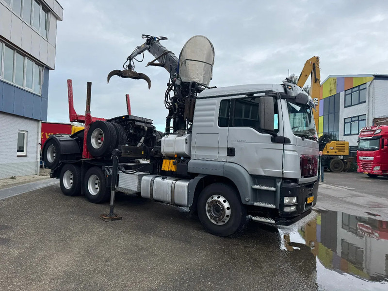 MAN TGS 33.480 6X4 + HIAB 251S.82 + TRAILER 2 AXLE KRAEMER - Camião de transporte de madeira, Camião grua: foto 4 MAN TGS 33.480 6X4 + HIAB 251S.82 + TRAILER 2 AXLE KRAEMER - Camião de transporte de madeira, Camião grua: foto 4