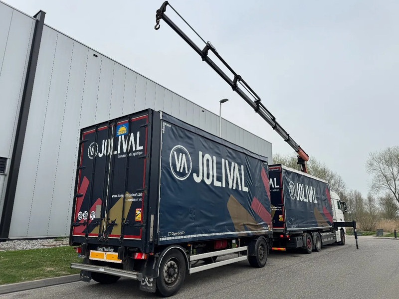 MAN TGX 26.480 6X2 - EURO 6 + PALFINGER PK20002 + REMOTE + LECITRAILER HANGER - Camião de lona, Camião grua: foto 2 MAN TGX 26.480 6X2 - EURO 6 + PALFINGER PK20002 + REMOTE + LECITRAILER HANGER - Camião de lona, Camião grua: foto 2