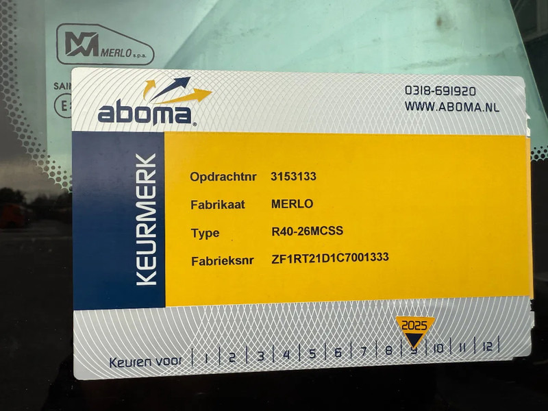 Pá carregadora Merlo ROTO40.26MCSS, AFSTANDBEDIENING,MANBAK PALLETVORKEN HIJS JIB EN LIER: foto 18 Pá carregadora Merlo ROTO40.26MCSS, AFSTANDBEDIENING,MANBAK PALLETVORKEN HIJS JIB EN LIER: foto 18