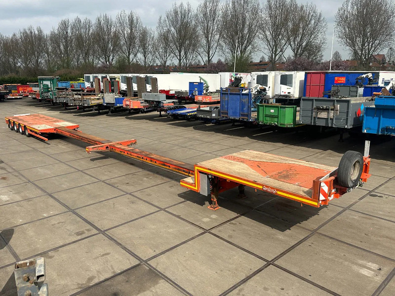 Nooteboom MCO-58-04V 4 AXLE FORCED STEERING AN DOUBLE EXTENDABLE TILL 26,53 METER - Semi-reboque baixa: foto 1 Nooteboom MCO-58-04V 4 AXLE FORCED STEERING AN DOUBLE EXTENDABLE TILL 26,53 METER - Semi-reboque baixa: foto 1