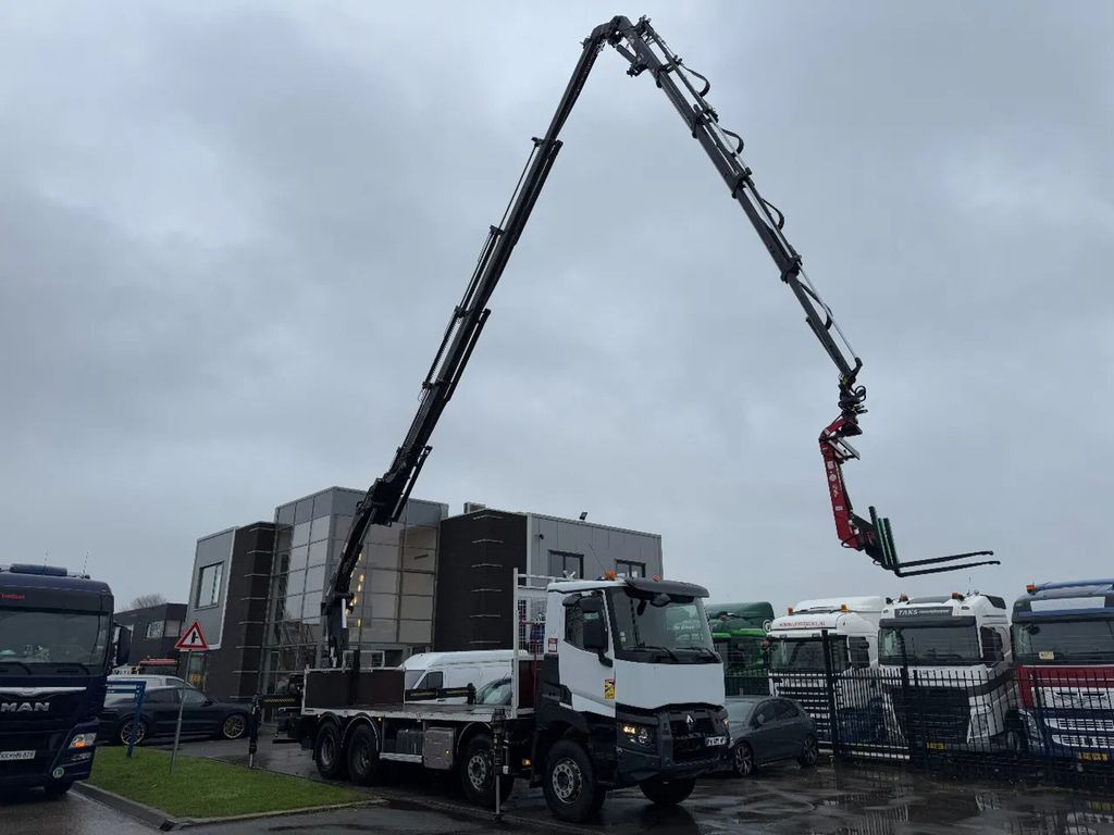 Renault C430 8X4 - EURO 6 + HIAB 288 E-5 + JIB 70X-4 + R - Camião de caixa aberta/ Plataforma, Camião grua: foto 1 Renault C430 8X4 - EURO 6 + HIAB 288 E-5 + JIB 70X-4 + R - Camião de caixa aberta/ Plataforma, Camião grua: foto 1
