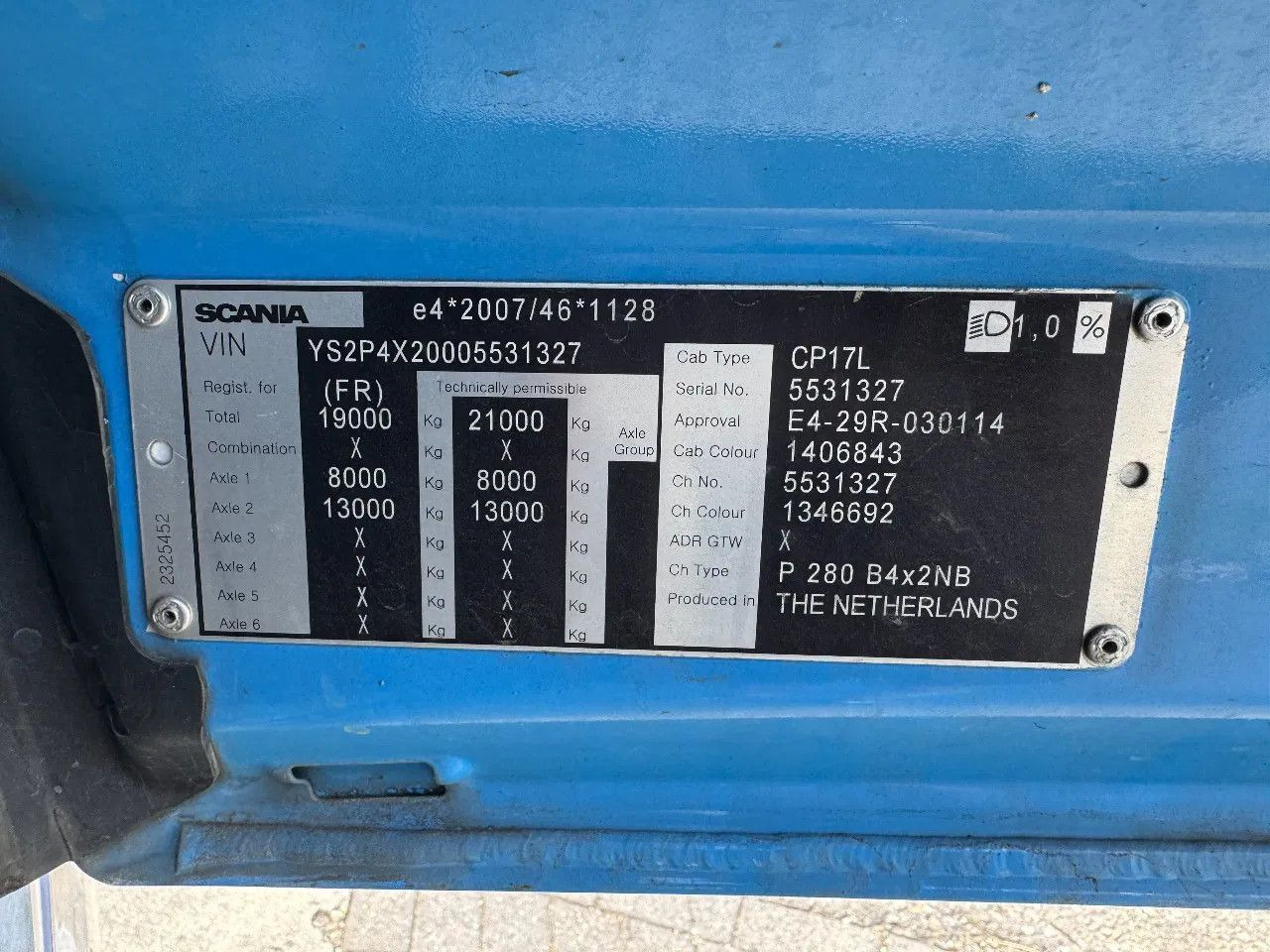 Leasing de  Scania P280 4X2 EURO 6 PALFINGER PK12002 + REMOTE CONTR Scania P280 4X2 EURO 6 PALFINGER PK12002 + REMOTE CONTR: foto 15