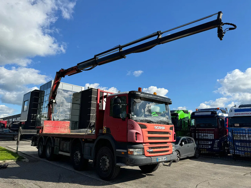 Scania P360 8X4 - EURO 5 + PALFINGER PK22002-EH + REMOTE - Camião de caixa aberta/ Plataforma, Camião grua: foto 2 Scania P360 8X4 - EURO 5 + PALFINGER PK22002-EH + REMOTE - Camião de caixa aberta/ Plataforma, Camião grua: foto 2