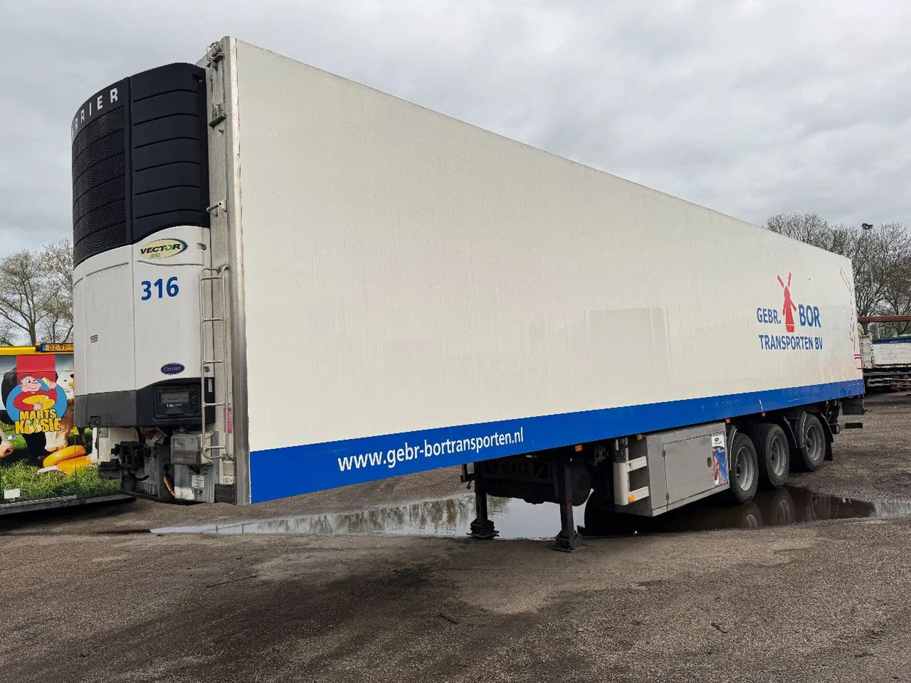 Van Eck UT 3B CARRIER VECTOR 1850 + DHOLLANDIA LIFT 2500 - Semi-reboque frigorífico: foto 5 Van Eck UT 3B CARRIER VECTOR 1850 + DHOLLANDIA LIFT 2500 - Semi-reboque frigorífico: foto 5