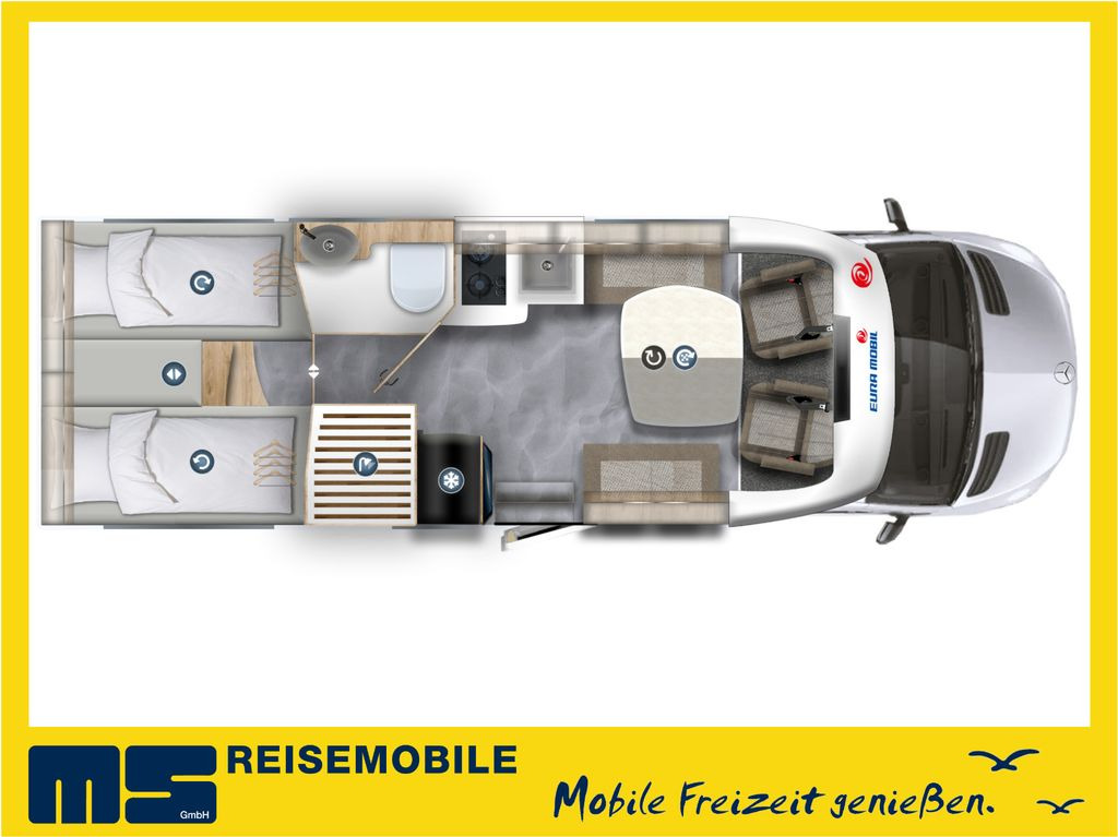 Eura Mobil PROFILA T 726 EF /- MODELL 2025 -/ EINZELBETTEN - Autocaravana perfilada: foto 2 Eura Mobil PROFILA T 726 EF /- MODELL 2025 -/ EINZELBETTEN - Autocaravana perfilada: foto 2