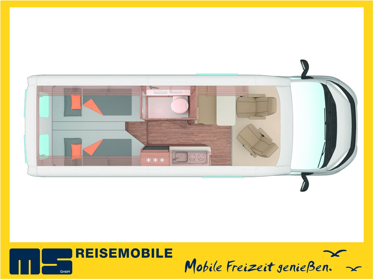 Weinsberg CARABUS 630 ME-EDITION FIRE /-2026-/EINZELBETTEN - Campervan: foto 2 Weinsberg CARABUS 630 ME-EDITION FIRE /-2026-/EINZELBETTEN - Campervan: foto 2