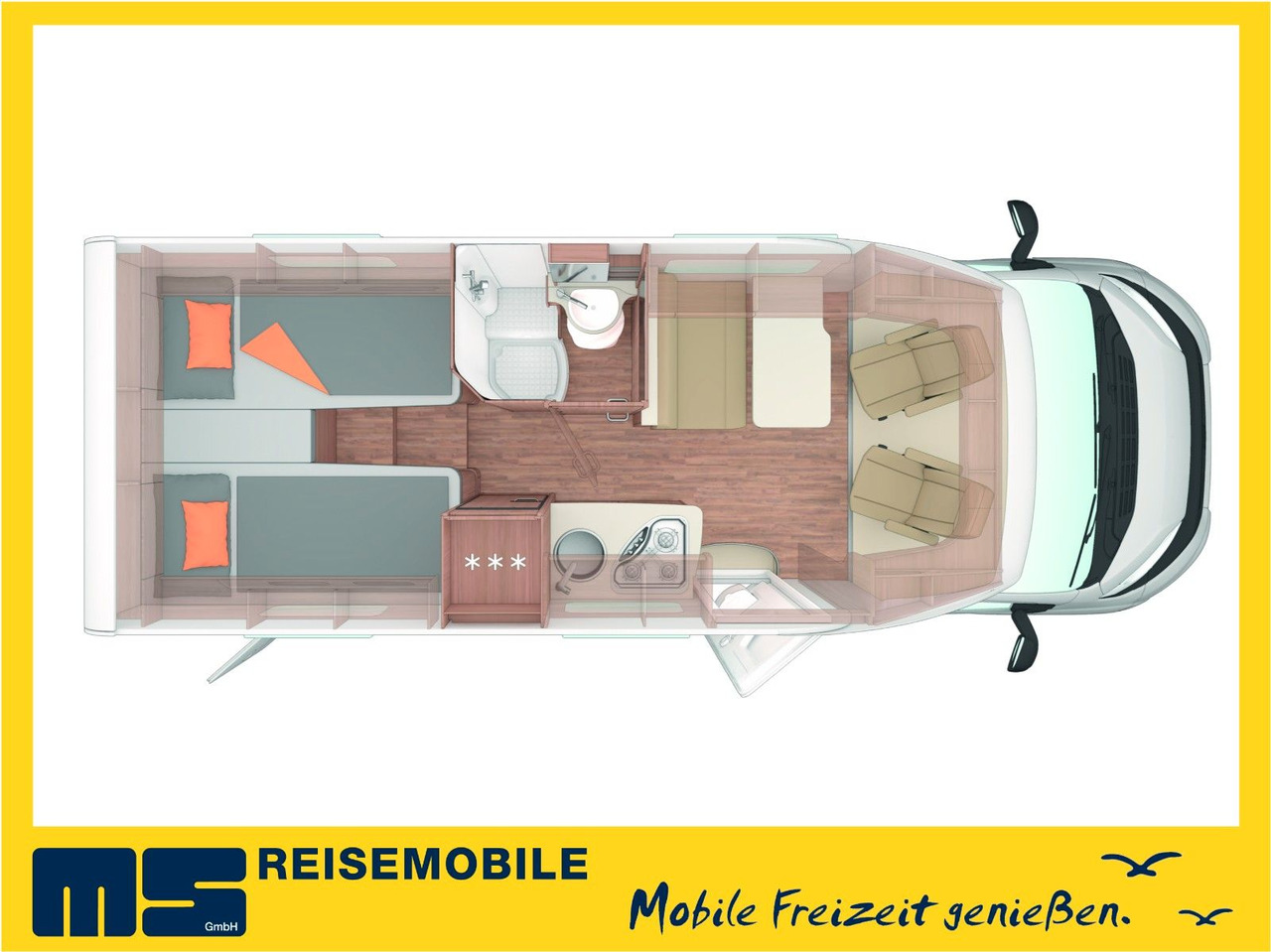 Weinsberg CARACOMPACT 600 MEG EDITION-PEPPER/ EINZELBETTEN - Autocaravana perfilada: foto 2 Weinsberg CARACOMPACT 600 MEG EDITION-PEPPER/ EINZELBETTEN - Autocaravana perfilada: foto 2