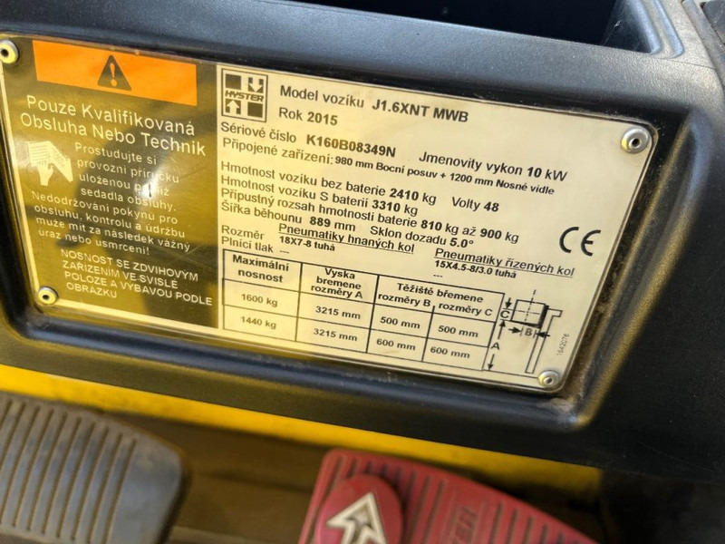 Empilhadeira elétrica Hyster J 1.6 XNT: foto 13