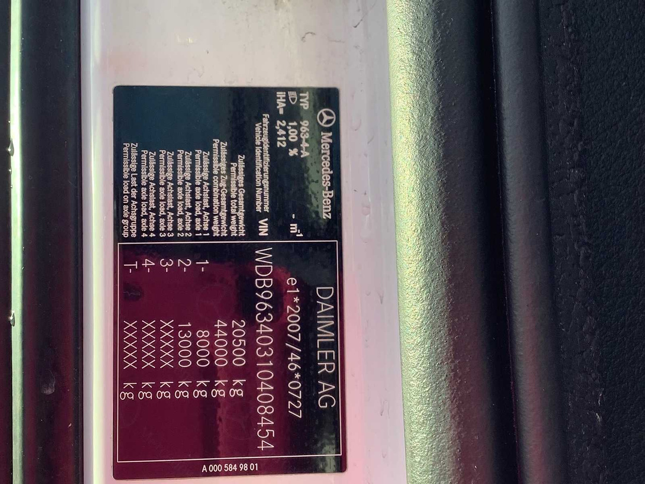 MERCEDES-BENZ - ACTROS 963-4-A - TRUCK - 2019 - Camião: foto 3 MERCEDES-BENZ - ACTROS 963-4-A - TRUCK - 2019 - Camião: foto 3