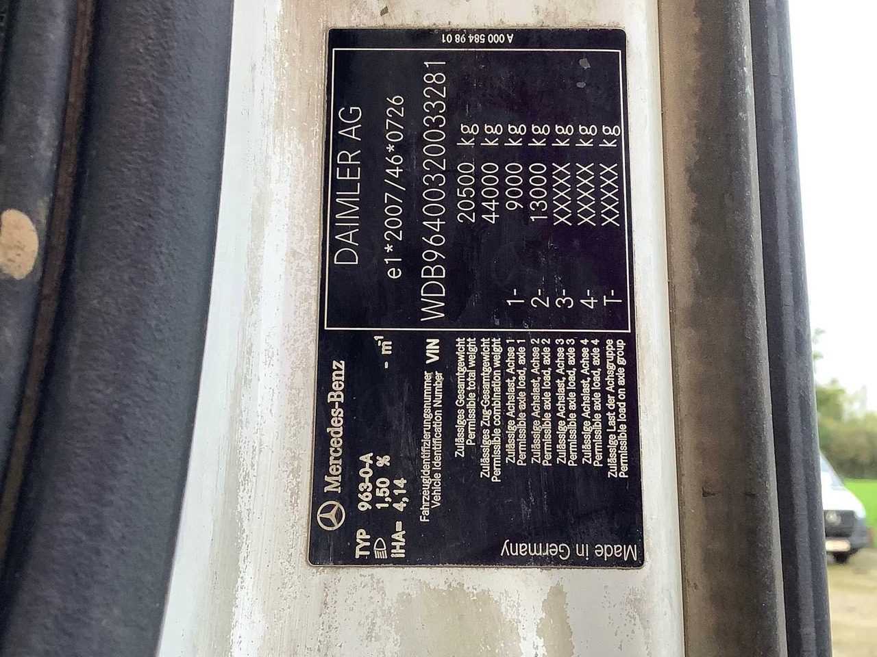 MERCEDES-BENZ - AROCS 963-0-A - TRUCK - 2016 - Camião: foto 2 MERCEDES-BENZ - AROCS 963-0-A - TRUCK - 2016 - Camião: foto 2