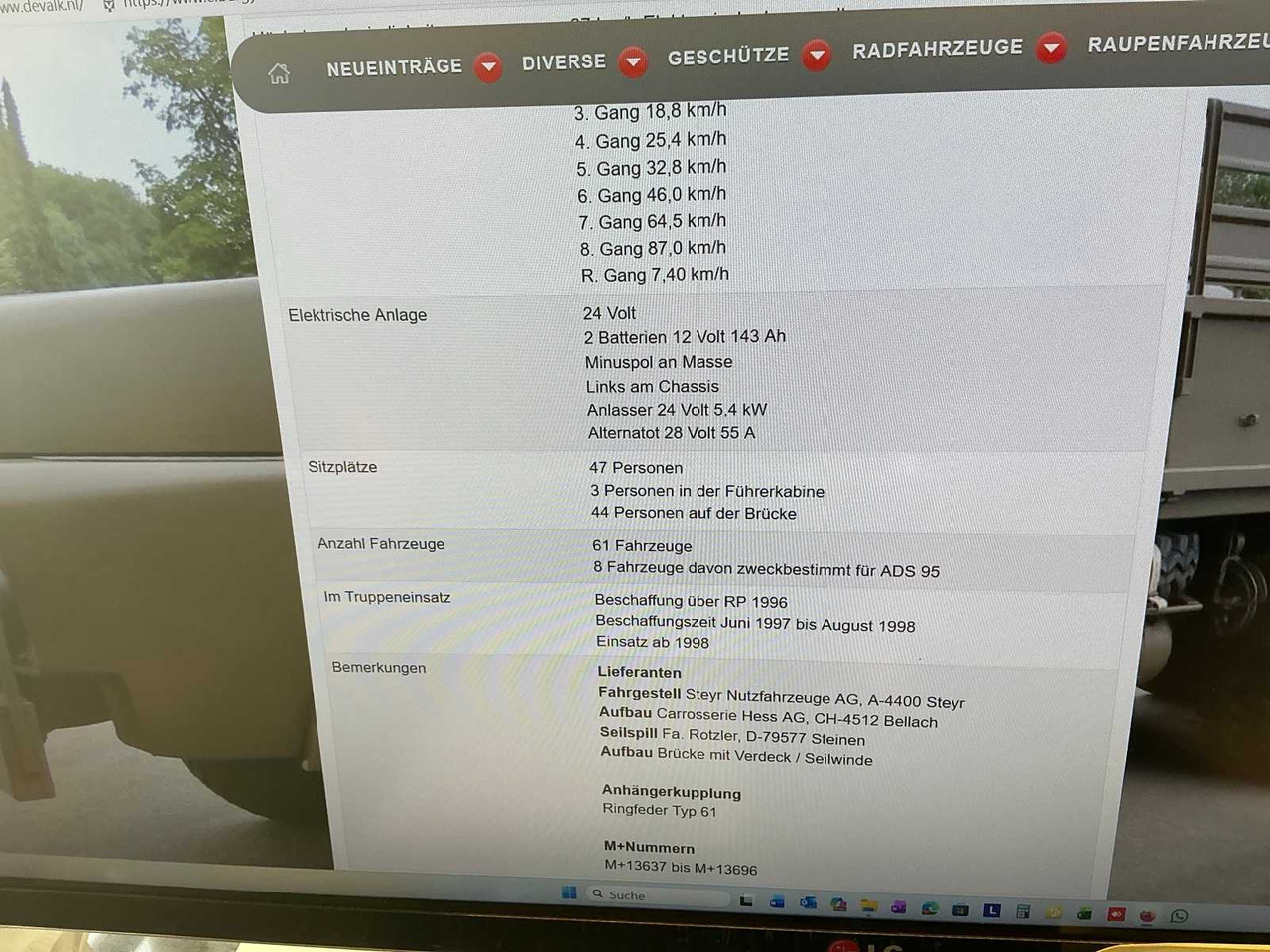 Camião STEYR - 1491.320 / P40 / 6X6M - TRUCK - 1998: foto 16