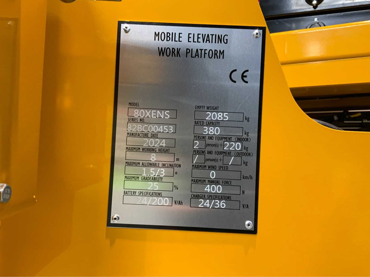 Plataforma aérea JD 80X: foto 20