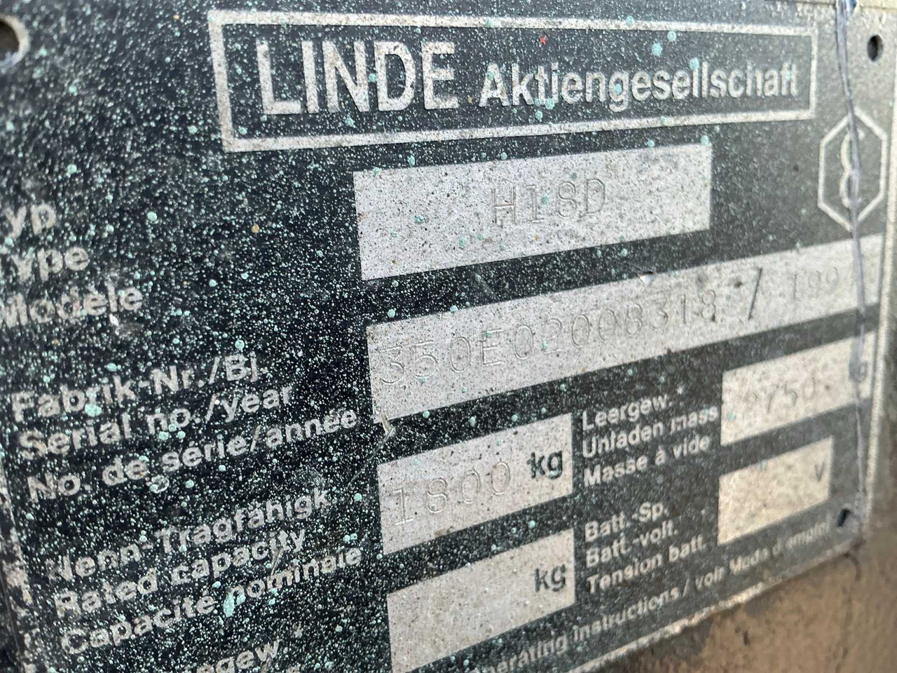 Empilhadeira LINDE H18D FORKLIFT: foto 15