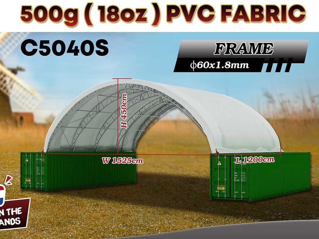 Rhino-Cross-Shelter C5040S 12x15,25x4,5 m - Depósito de armazenamento: foto 2 Rhino-Cross-Shelter C5040S 12x15,25x4,5 m - Depósito de armazenamento: foto 2