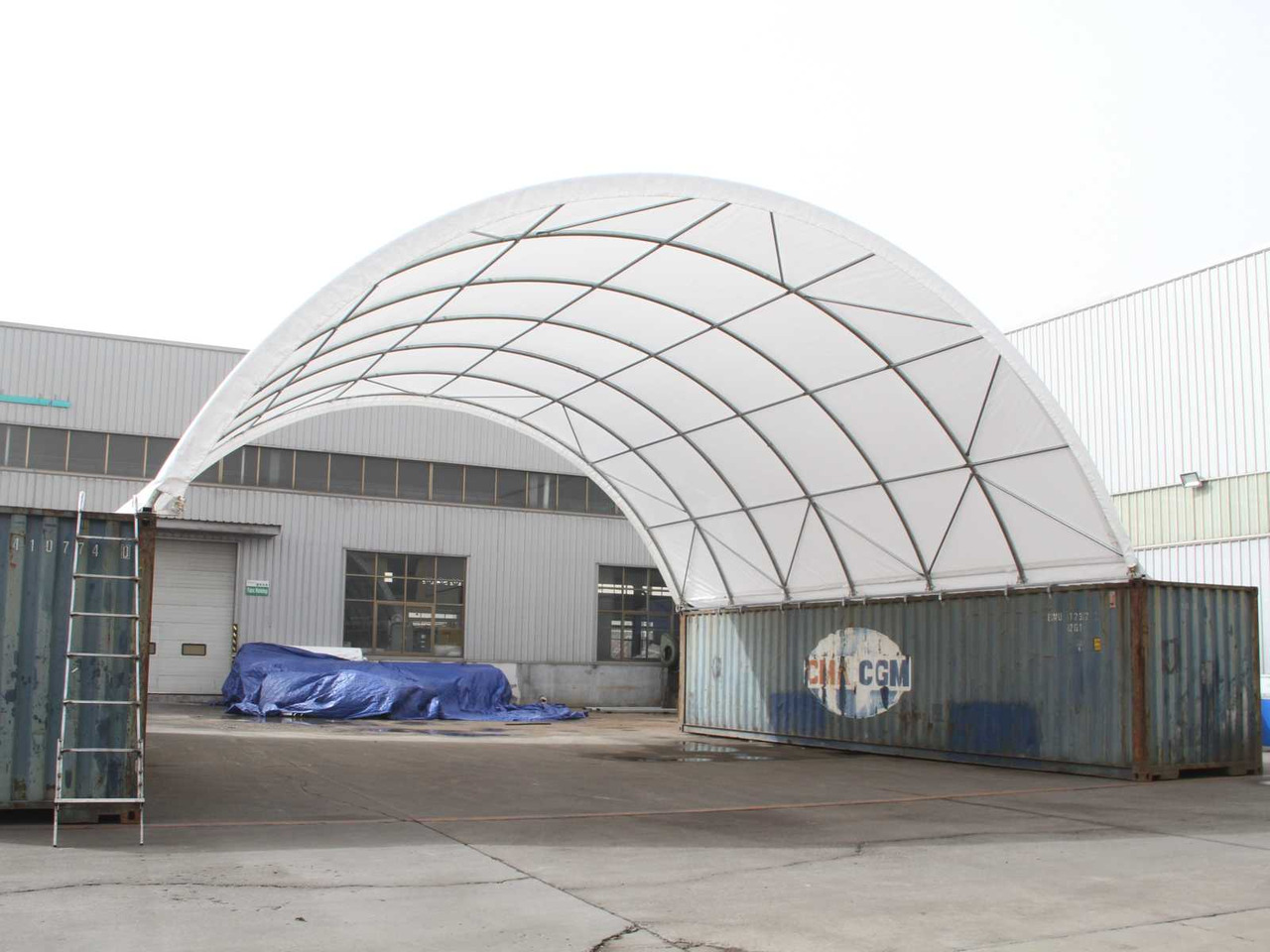 Rhino-Cross-Shelter C5040S 12x15,25x4,5 m - Depósito de armazenamento: foto 1 Rhino-Cross-Shelter C5040S 12x15,25x4,5 m - Depósito de armazenamento: foto 1
