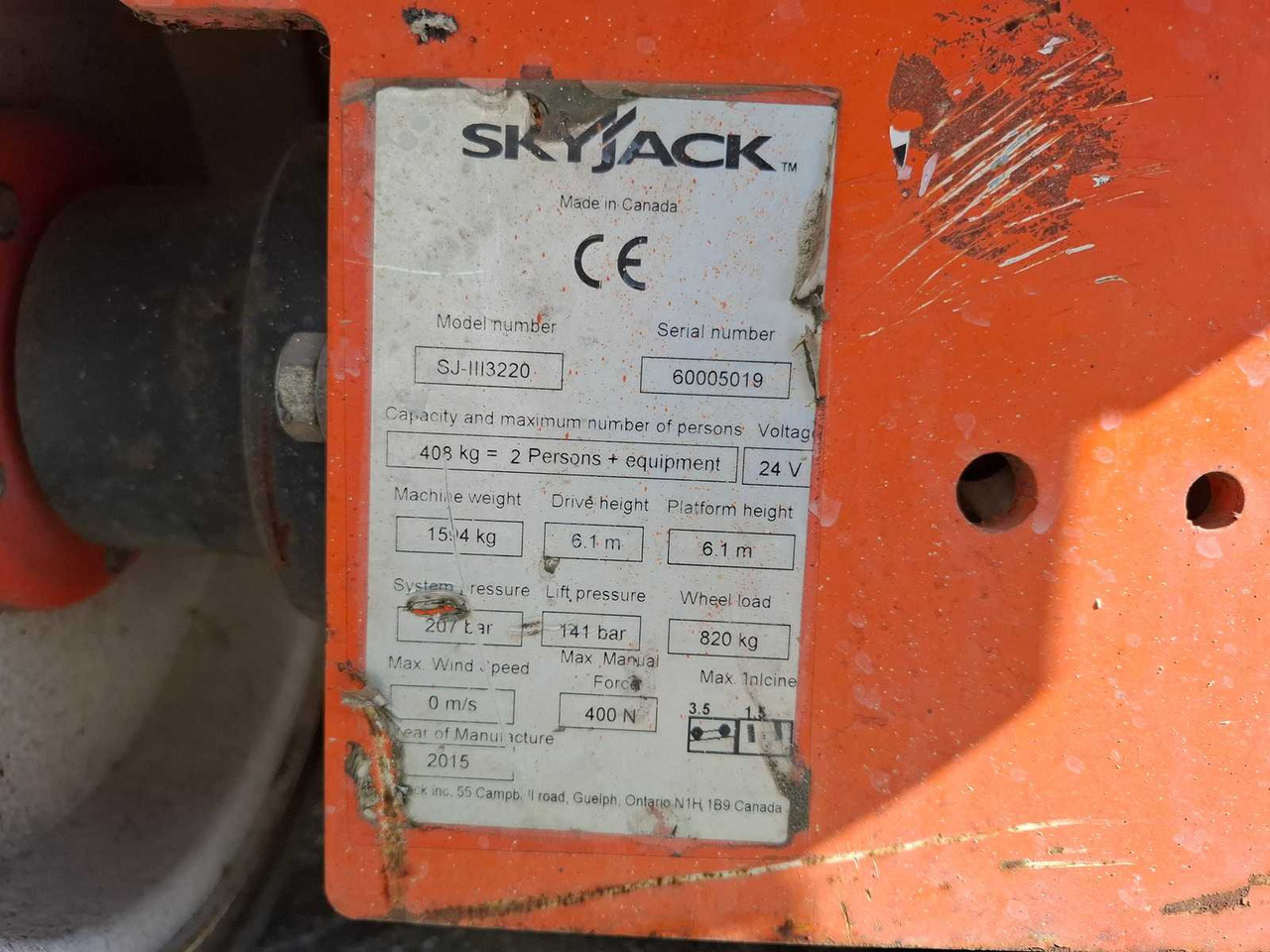 Plataforma aérea Skyjack SJ 3220: foto 6