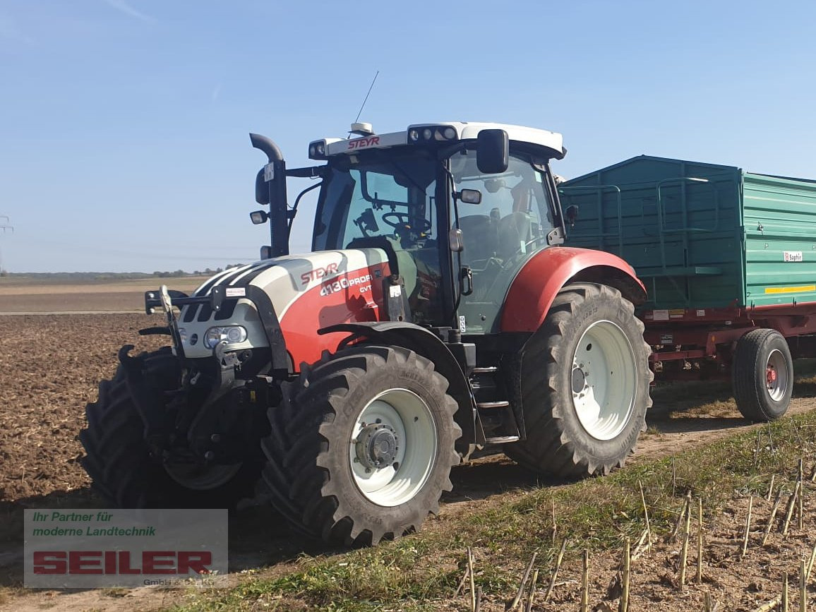 Steyr Profi 4130 CVT + Frontlader Q56 - Trator: foto 1 Steyr Profi 4130 CVT + Frontlader Q56 - Trator: foto 1
