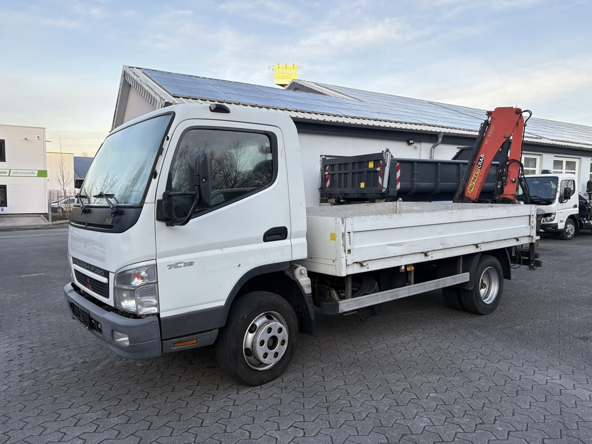 FUSO FUSO 7C18 Canter Pritsche 3.8m Kran 2x hydr. - Carrinha de caixa aberta: foto 2 FUSO FUSO 7C18 Canter Pritsche 3.8m Kran 2x hydr. - Carrinha de caixa aberta: foto 2