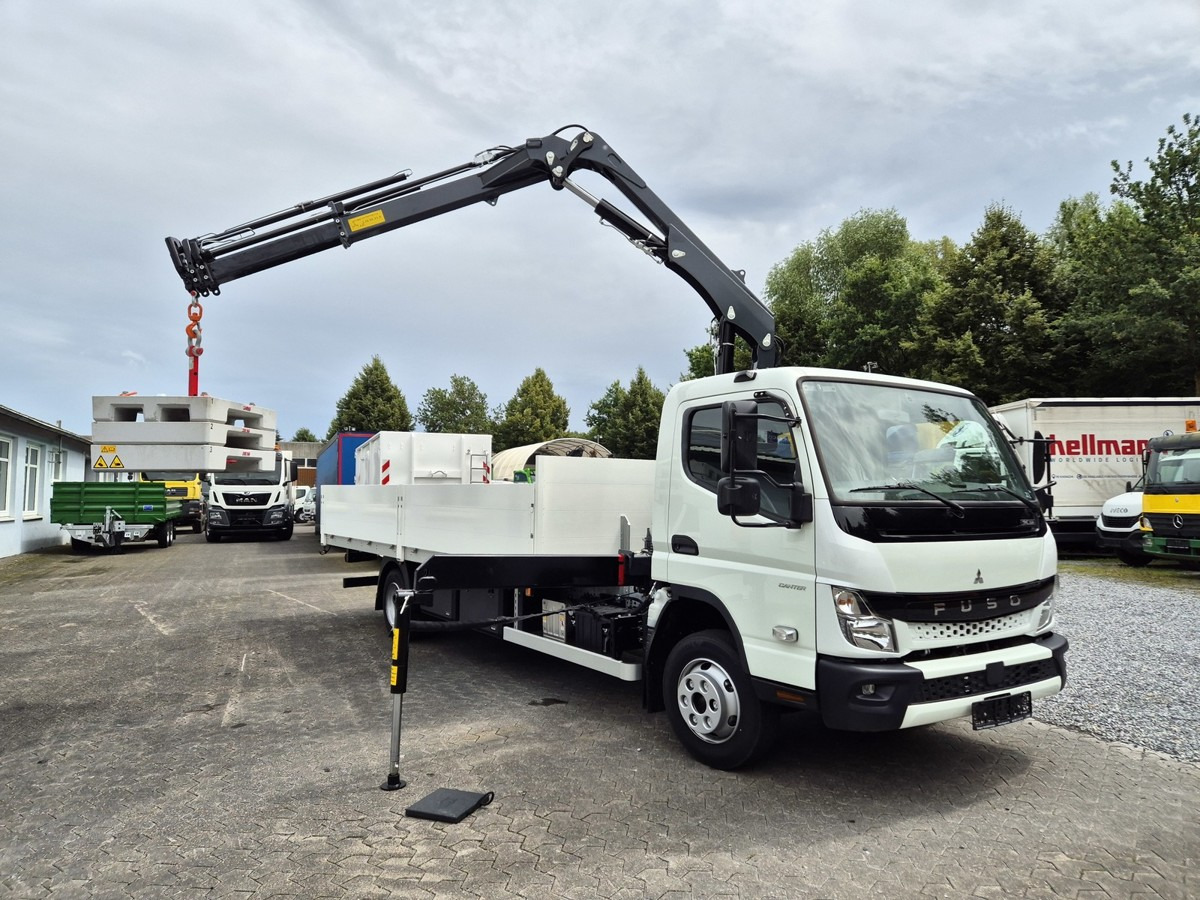 Carrinha de caixa aberta novo FUSO FUSO 9C18 Canter Alu Pritsche 5.5m Kran 3x hydr.: foto 6