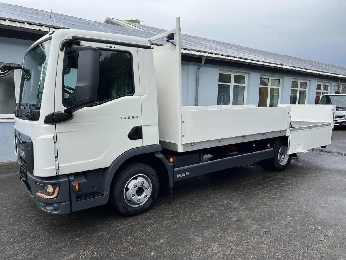 MAN TGL 8.160 BL NEU Alu Pritsche 5.5m - Carrinha de caixa aberta: foto 1 MAN TGL 8.160 BL NEU Alu Pritsche 5.5m - Carrinha de caixa aberta: foto 1