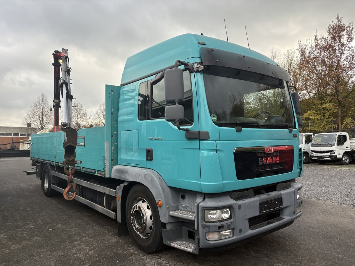 Camião de caixa aberta/ Plataforma, Camião grua MAN TGM 18.340 PK 12002 EH Funk Ladekran sofort verf: foto 6 Camião de caixa aberta/ Plataforma, Camião grua MAN TGM 18.340 PK 12002 EH Funk Ladekran sofort verf: foto 6