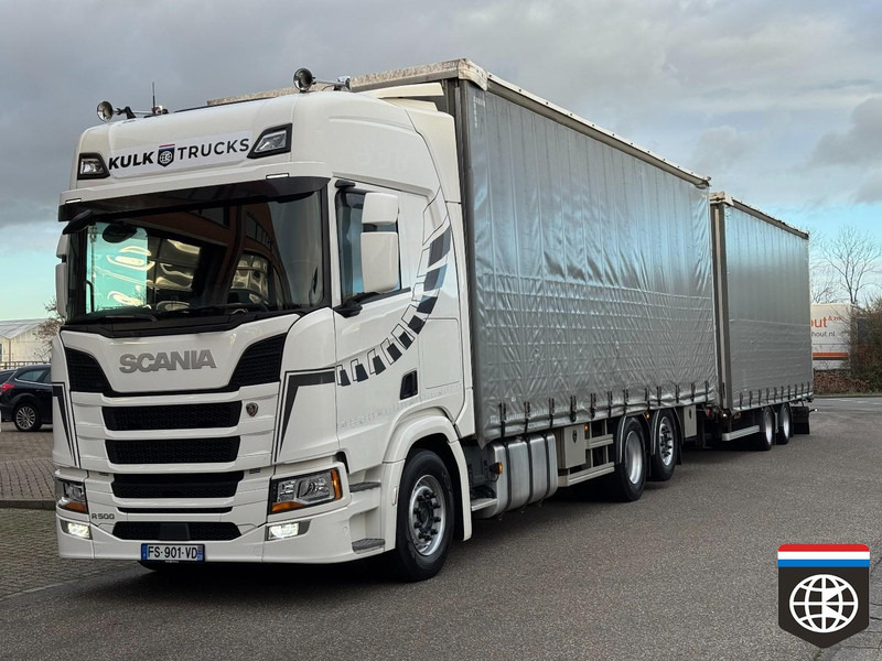 Scania R450 6X2/4 - MEGA volume curtain side combination - Slide roof / lift roof - NIGHT A/C - concourstaat - Camião de lona: foto 2 Scania R450 6X2/4 - MEGA volume curtain side combination - Slide roof / lift roof - NIGHT A/C - concourstaat - Camião de lona: foto 2